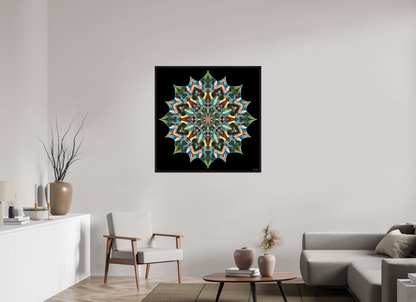 40 x 40″, Floater Frame sat