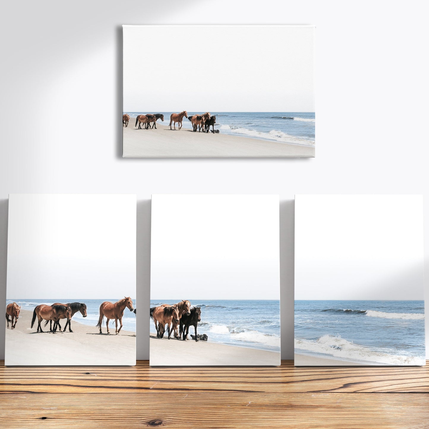 Canvas - Coastal Wild Mustangs of Corolla Beach, Outer Banks